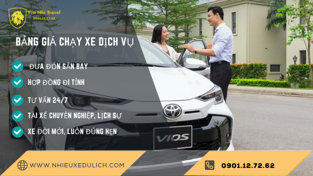 bảng giá chạy xe dịch vụ